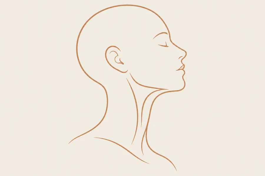 Ilustração de garganta